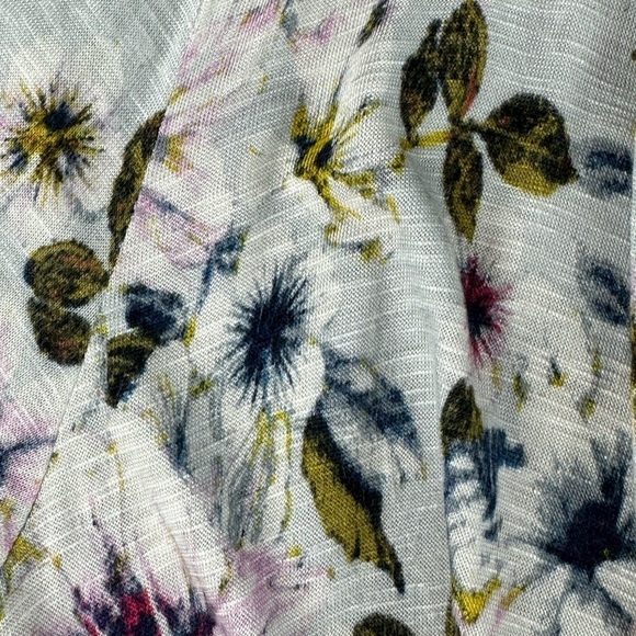 H&M Open Cardigan Spring Floral Grey Size S - Picture 6 of 6